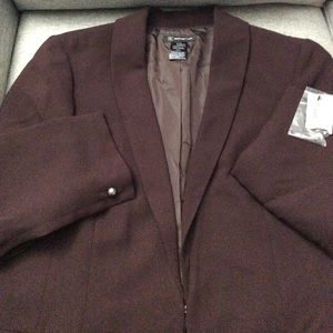 INC wine blazer size XL